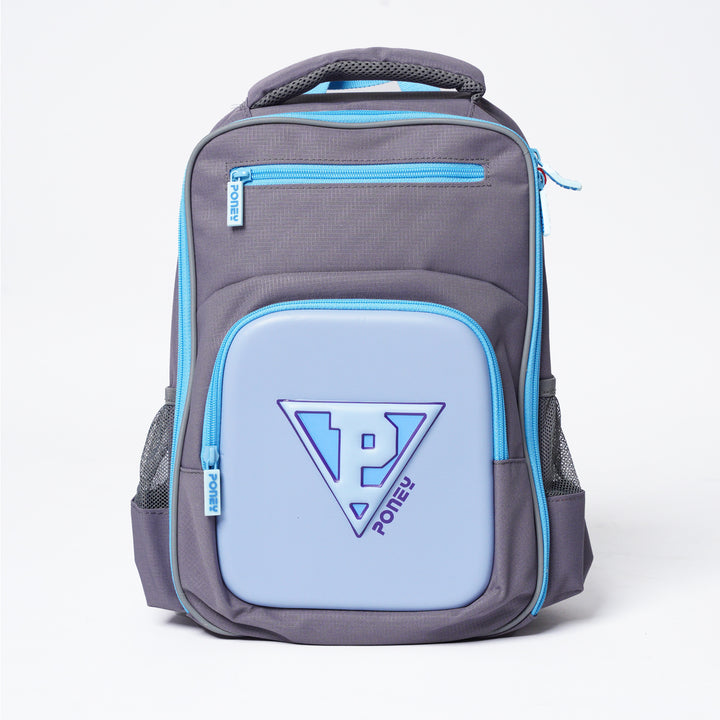 Poney Boys Grey Poney Logo 14'' Backpack Bag TB019