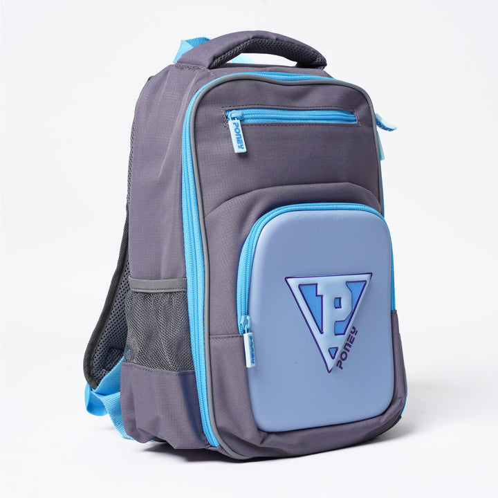 Poney Boys Grey Poney Logo 14'' Backpack Bag TB019