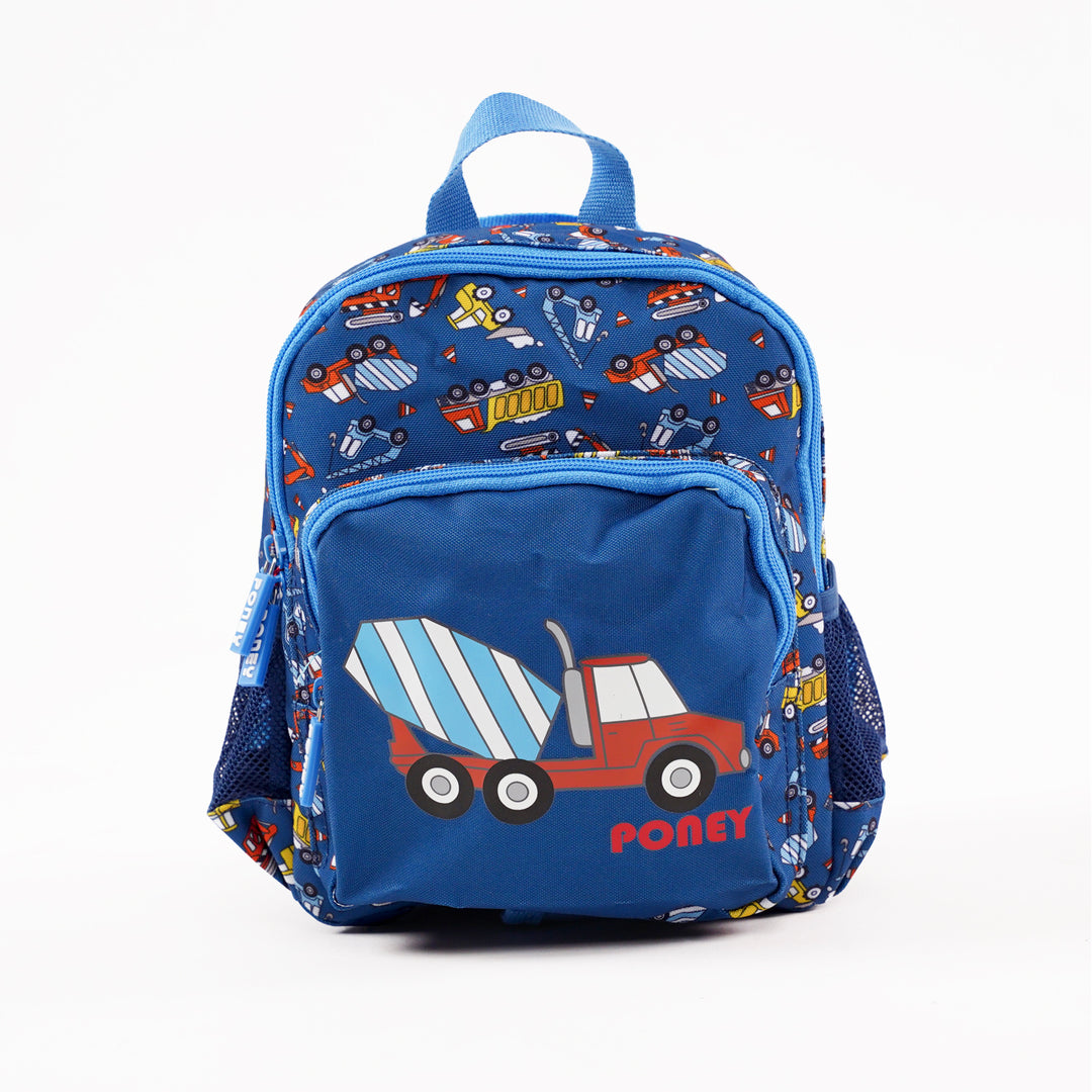Poney Boys Navy Trucks 10" Backpack TB029