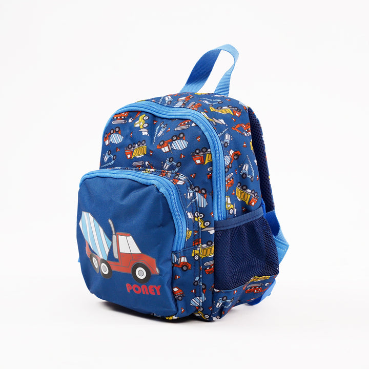 Poney Boys Navy Trucks 10" Backpack TB029