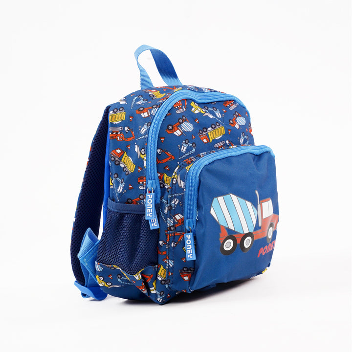 Poney Boys Navy Trucks 10" Backpack TB029