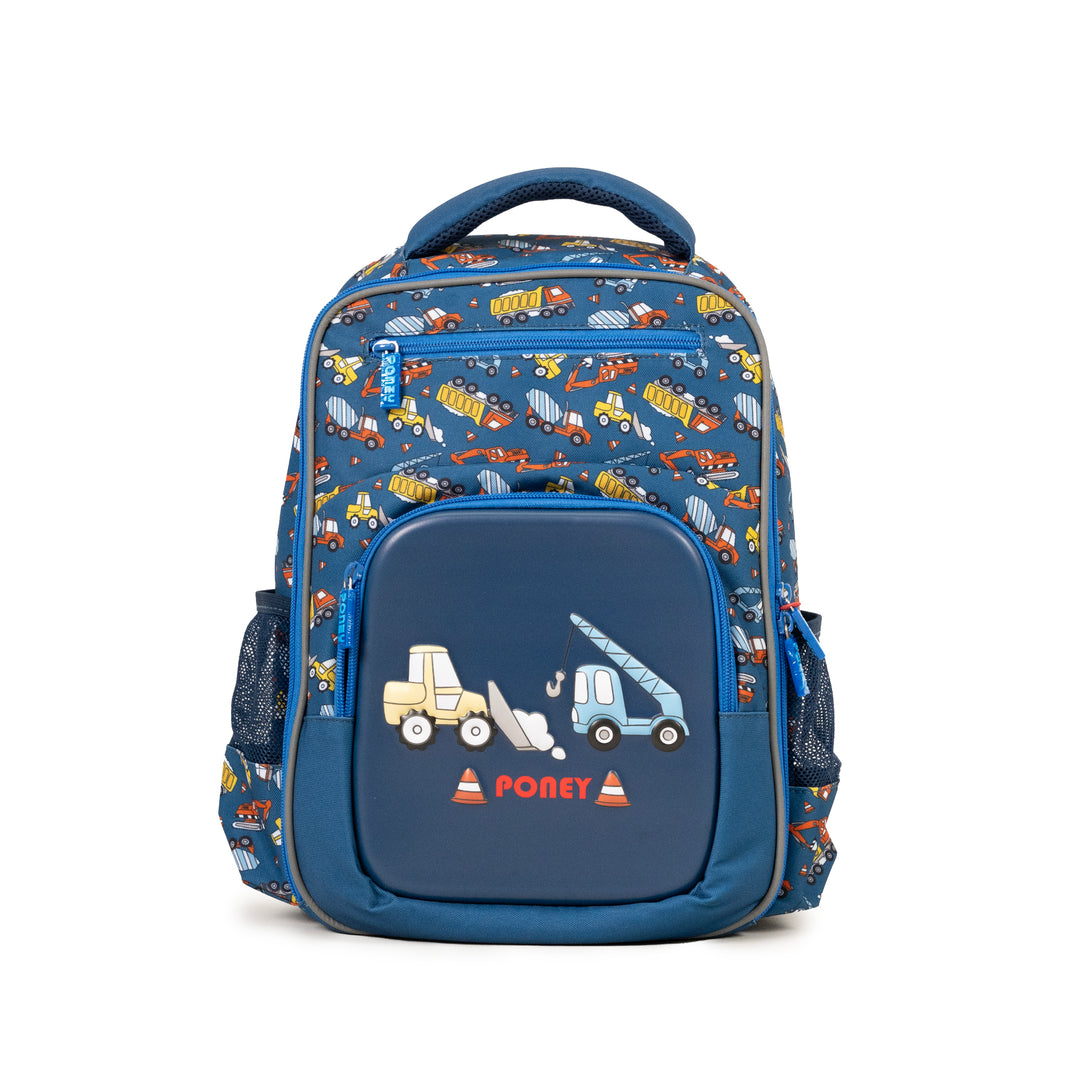 Poney Boys Navy Trucks 14" Backpack TB030