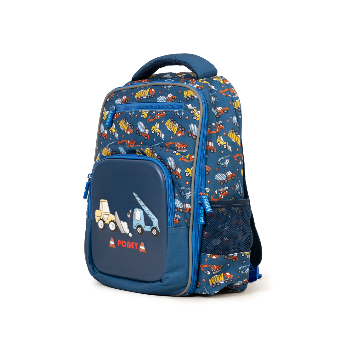 Poney Boys Navy Trucks 14" Backpack TB030