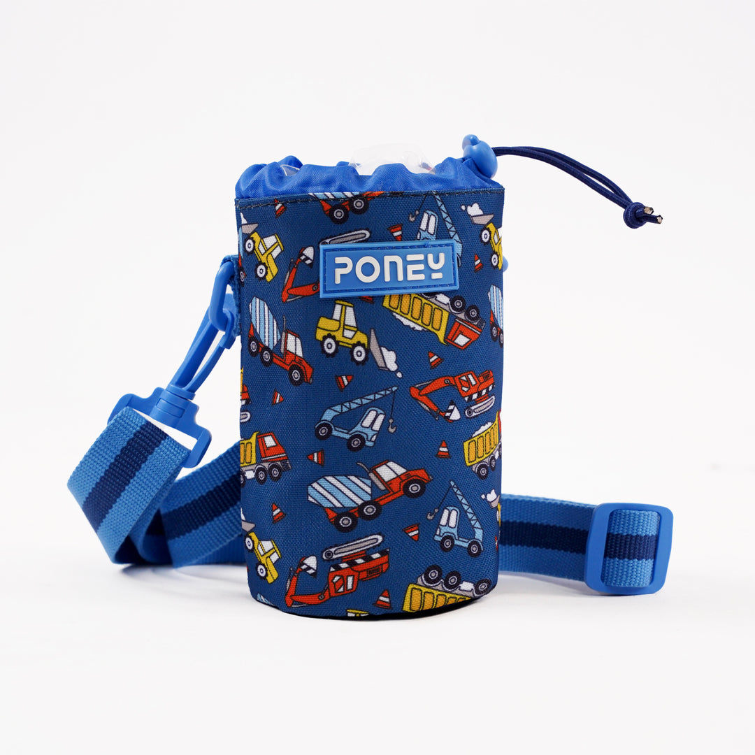 Poney Boys Navy Trucks Bottle Holder TB032