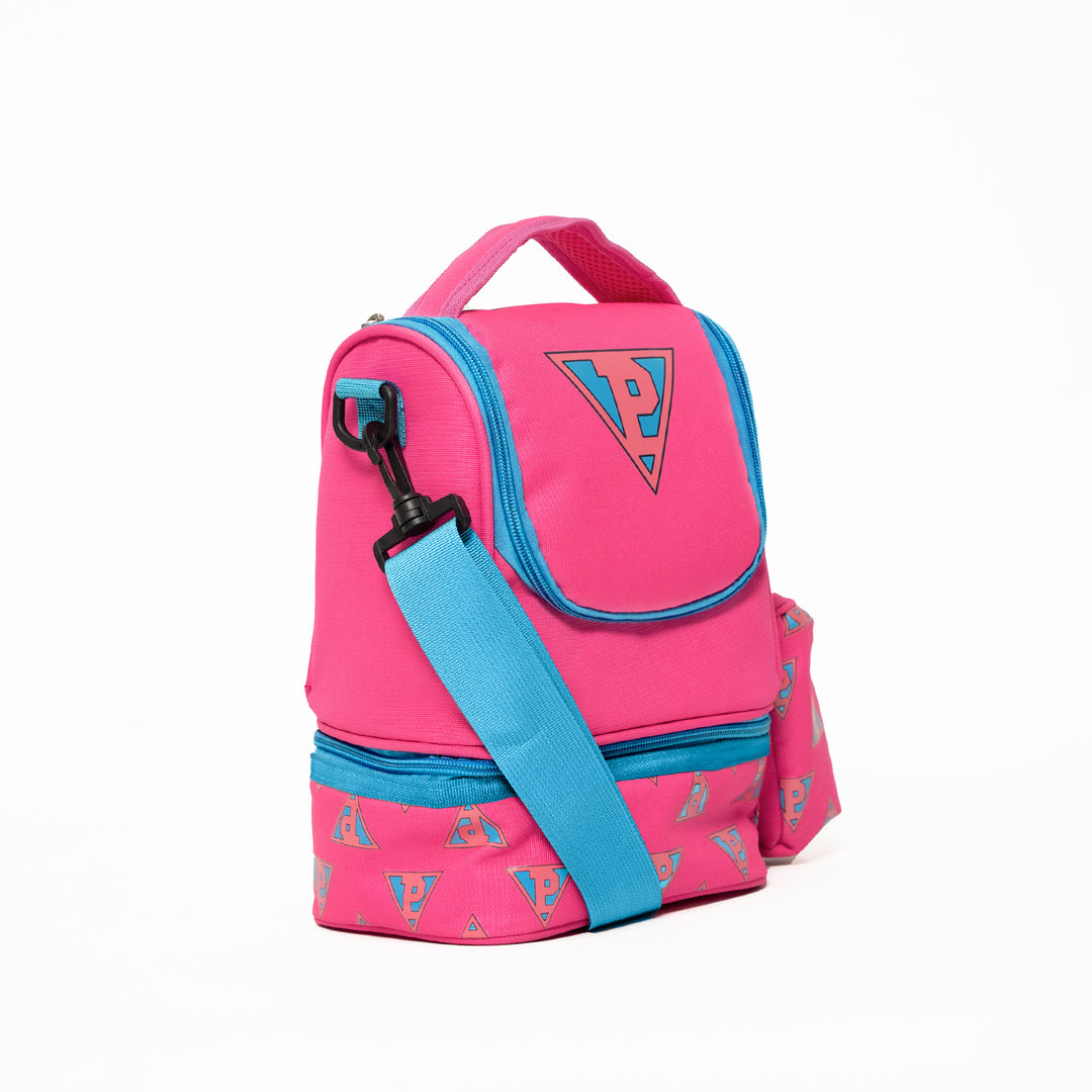 Poney Girls Pink Poney Logo Printed Lunch Bag TG011