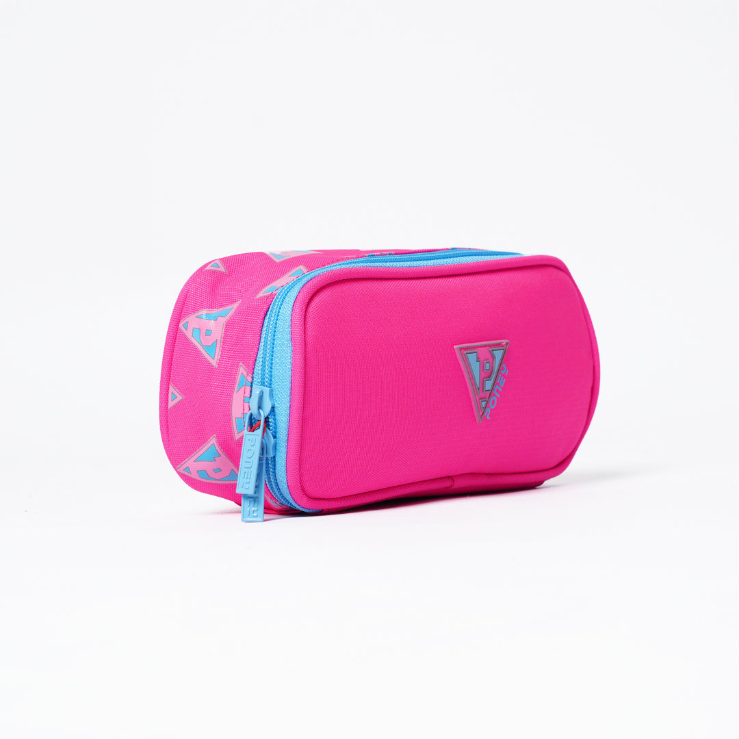 Poney Girls Pink Poney Logo Printed Pencil Case TG012