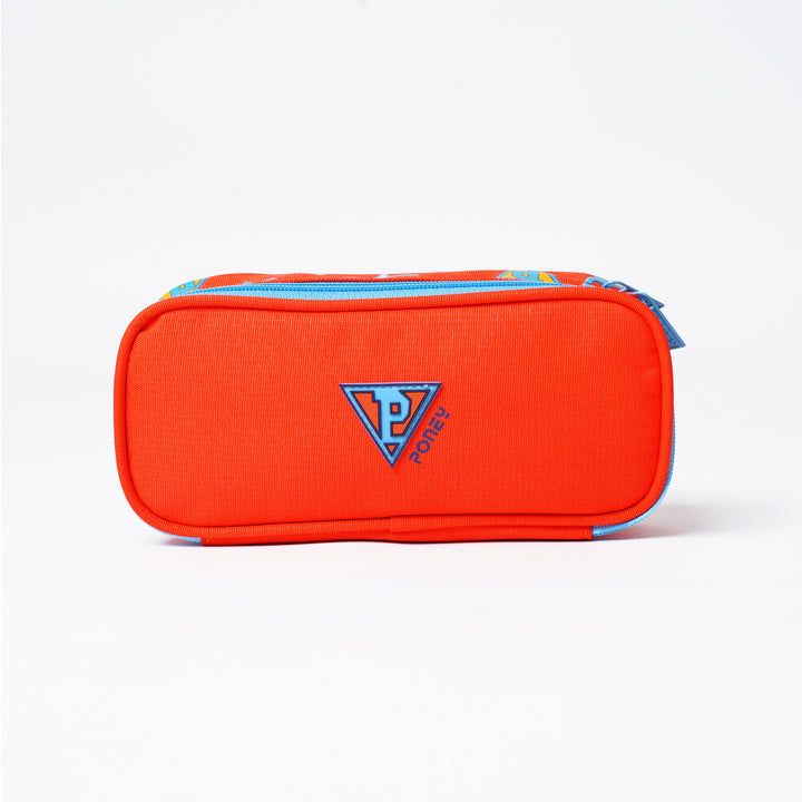 Poney Girls Orange Poney Logo Printed Pencil Case TG016