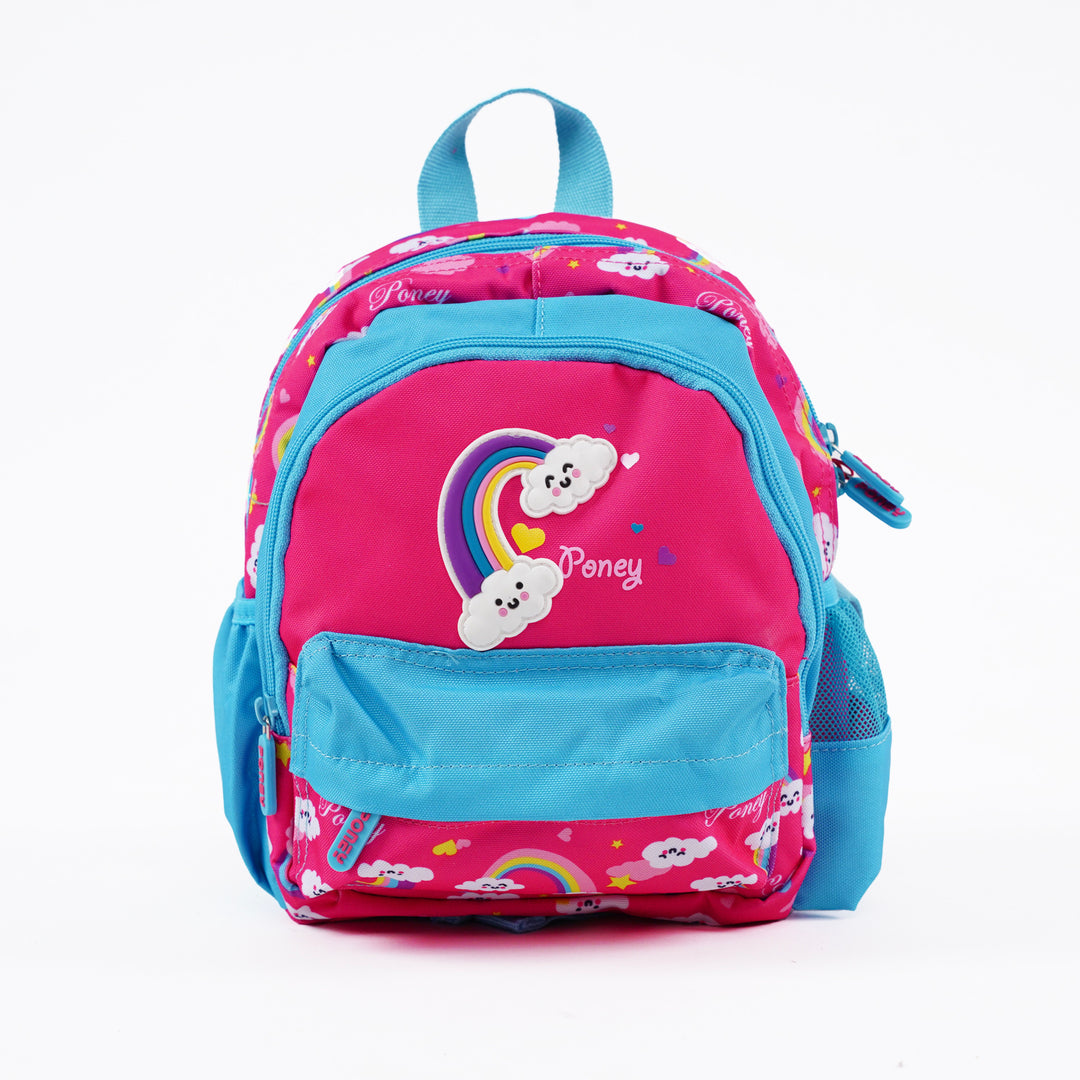 Poney Girls Pink Rainbow Clouds 10" Backpack TG053