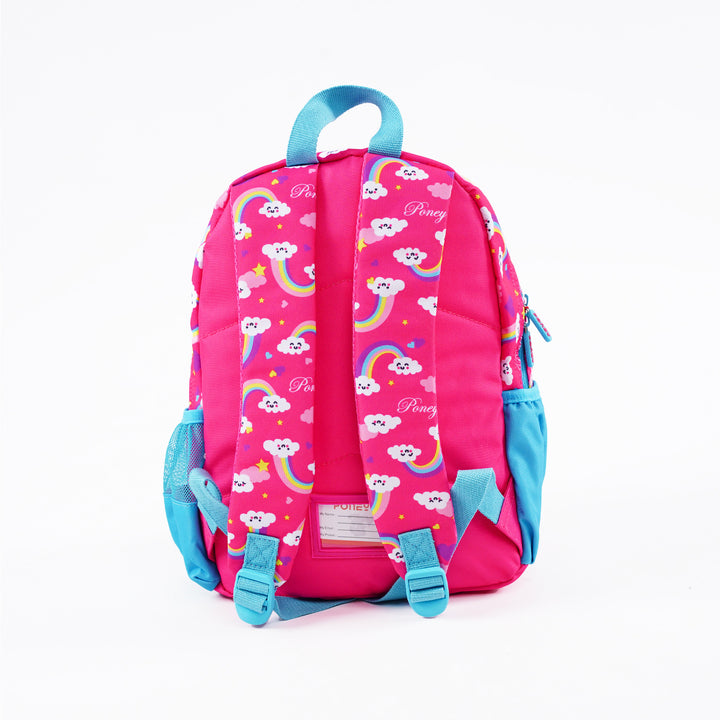 Poney Girls Pink Rainbow Clouds 14" Backpack TG054