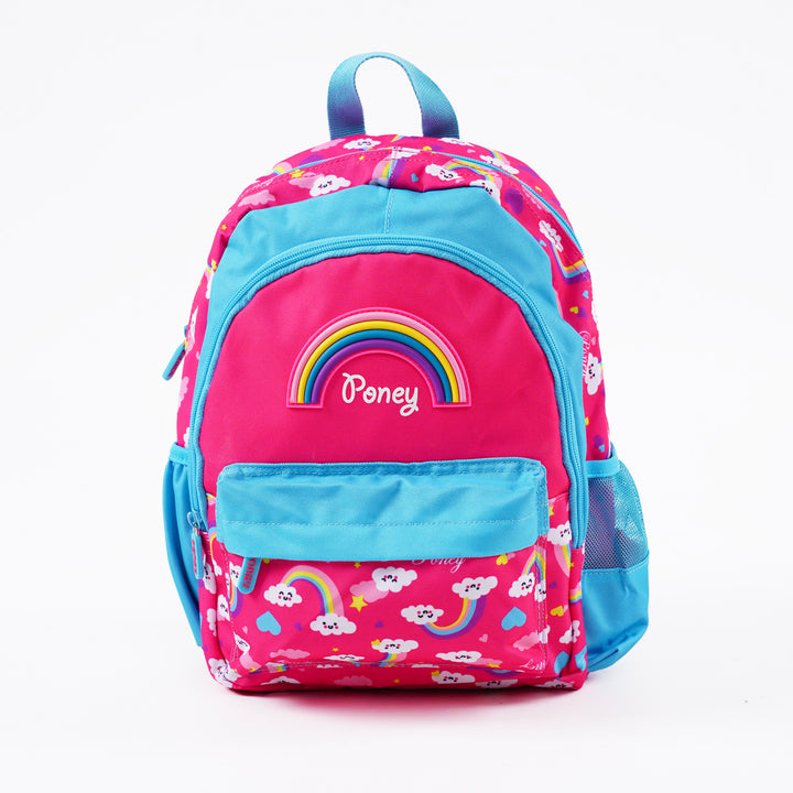 Poney Girls Pink Rainbow Clouds 14" Backpack TG054