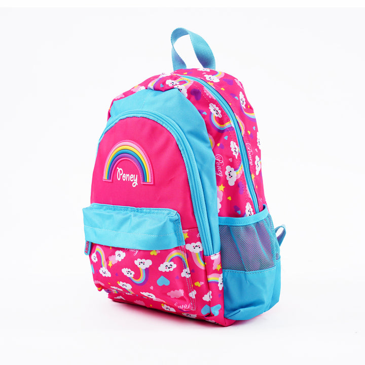 Poney Girls Pink Rainbow Clouds 14" Backpack TG054