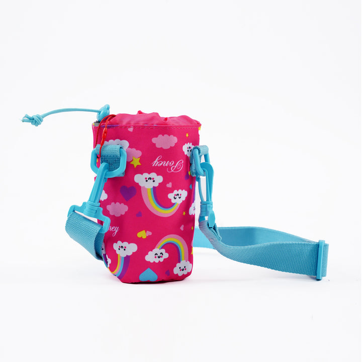 Poney Girls Pink Rainbow Clouds Bottle Holder TG056