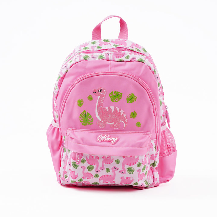 Poney Girls Light Pink Dinosaur 14" Backpack TG060