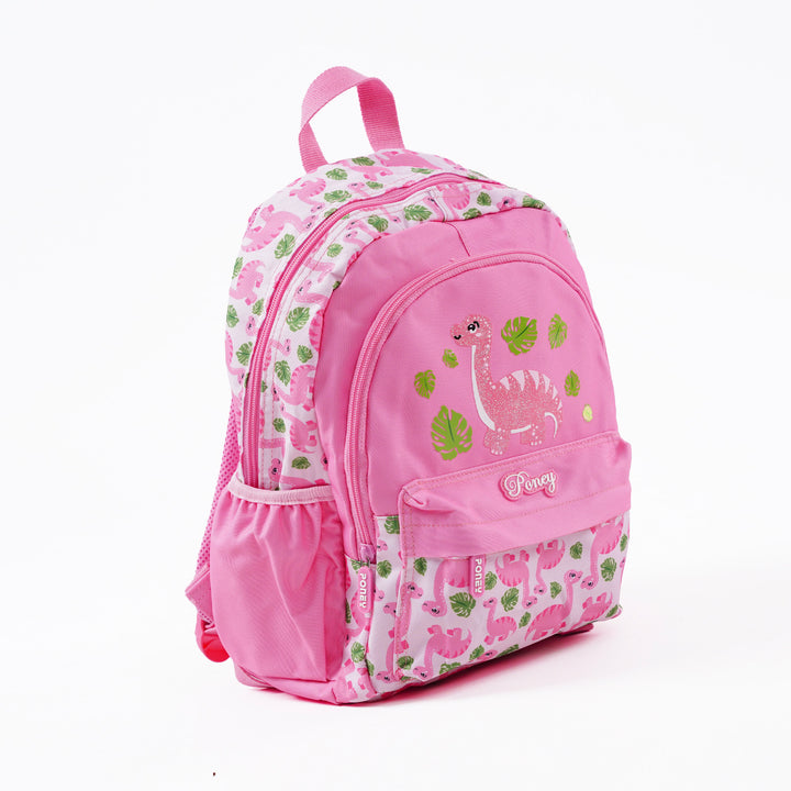 Poney Girls Light Pink Dinosaur 14" Backpack TG060