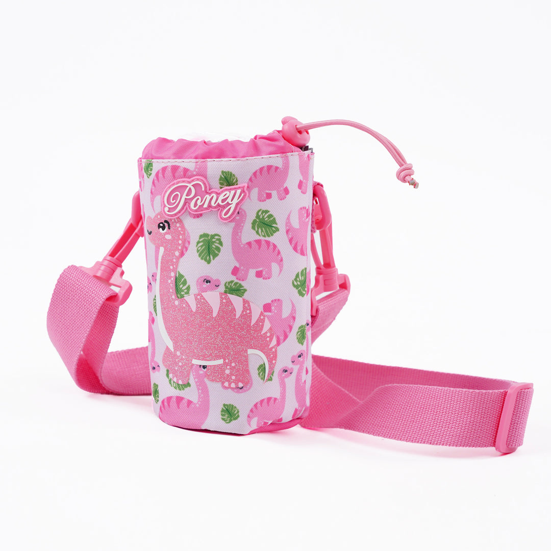 Poney Girls Light Pink Dinosaur Bottle Holder TG062