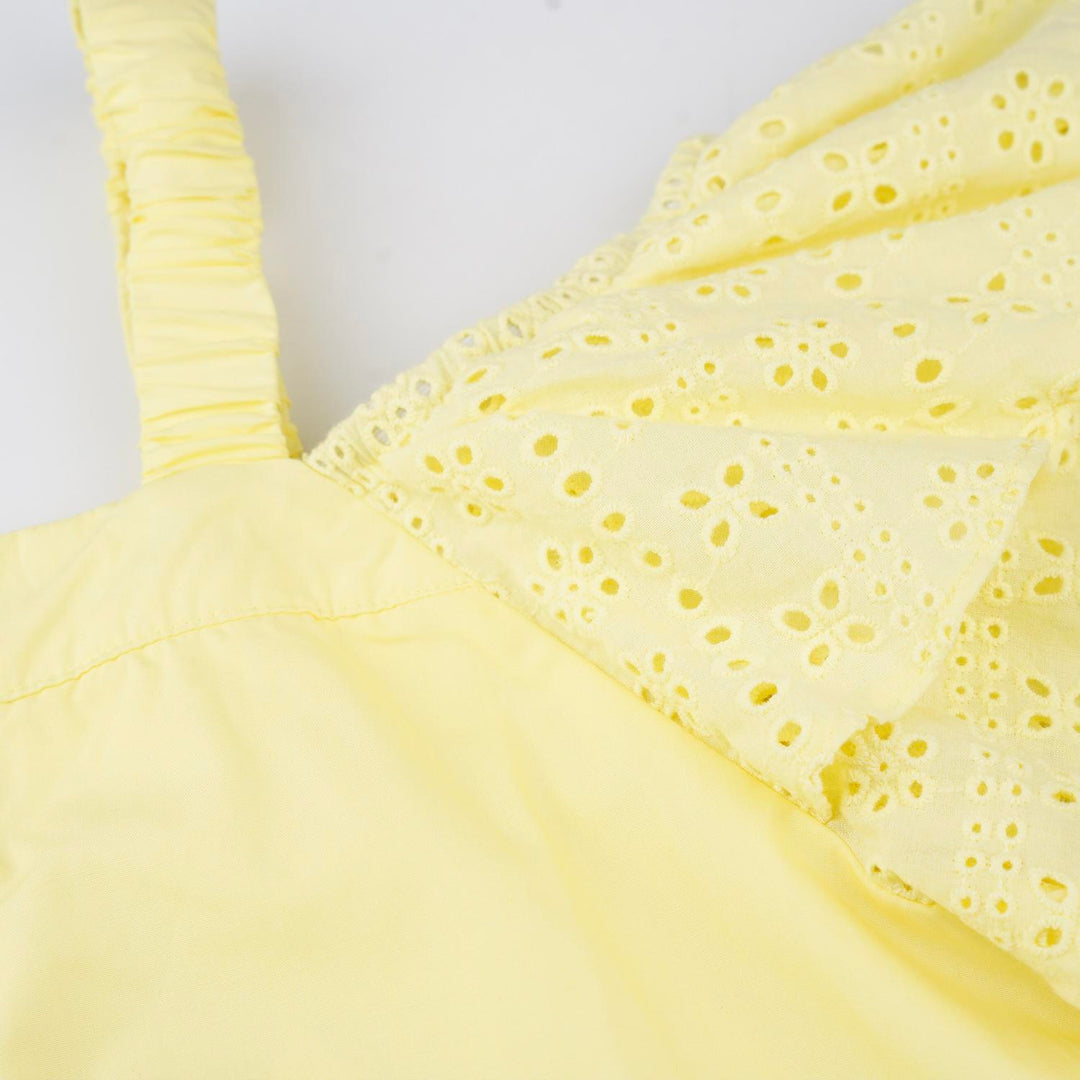 Poney Girls Lt. Yellow Short Sleeve Blouse 7 1212090