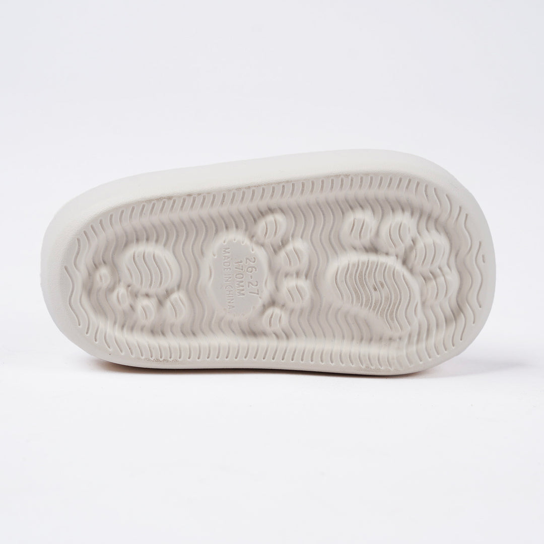 Poney White Swizzle White Slide Sandal