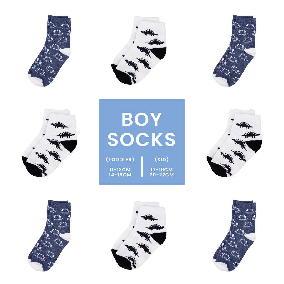 Poney Boys Comfortable Dinosaur Socks