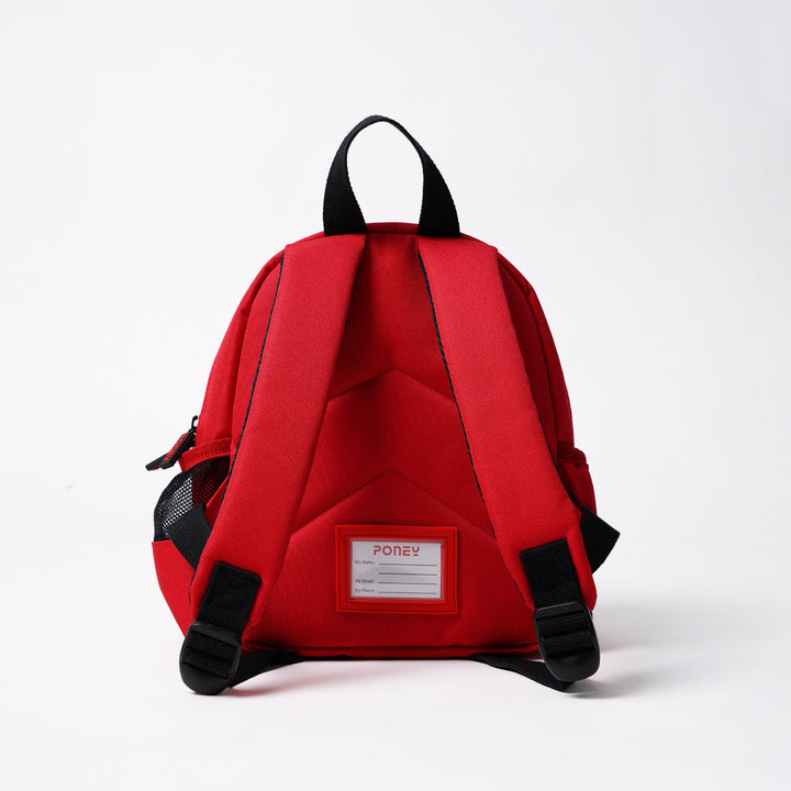 Poney Unisex Red Classic Poney 1992 Logo 10" Backpack Bag TB071