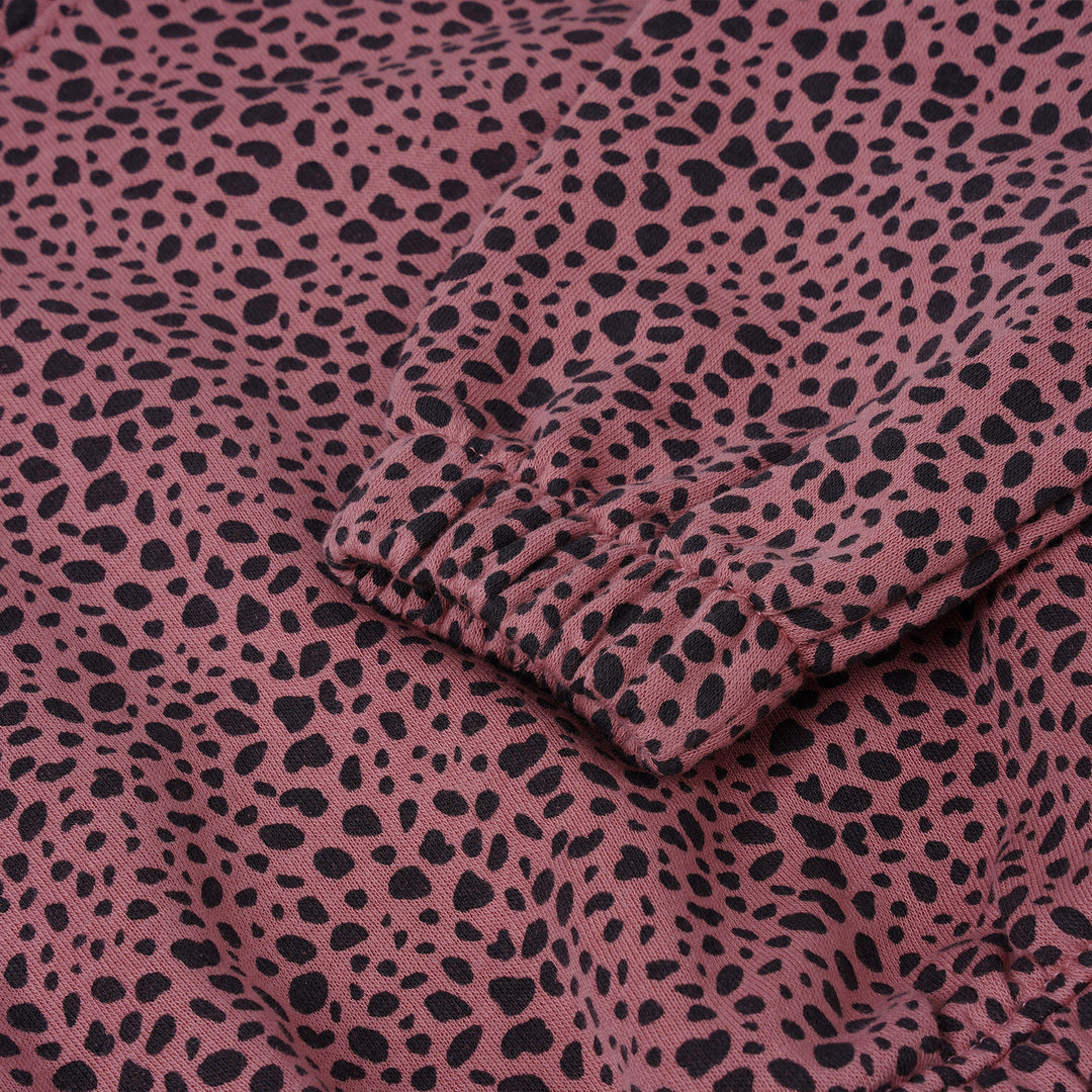 Poney Girls Beige Cropped Hooded Sweatshirt