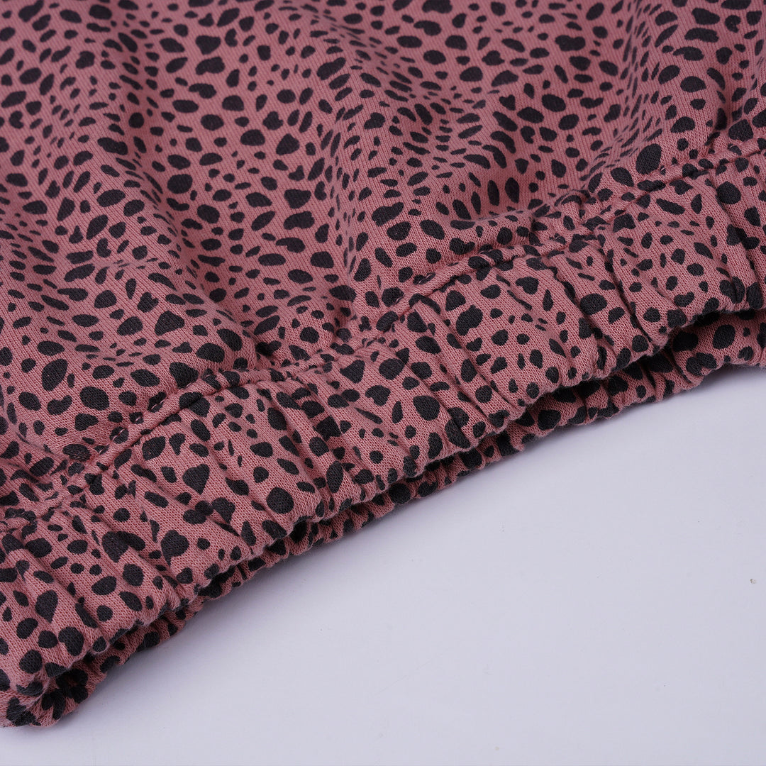 Poney Girls Beige Cropped Hooded Sweatshirt