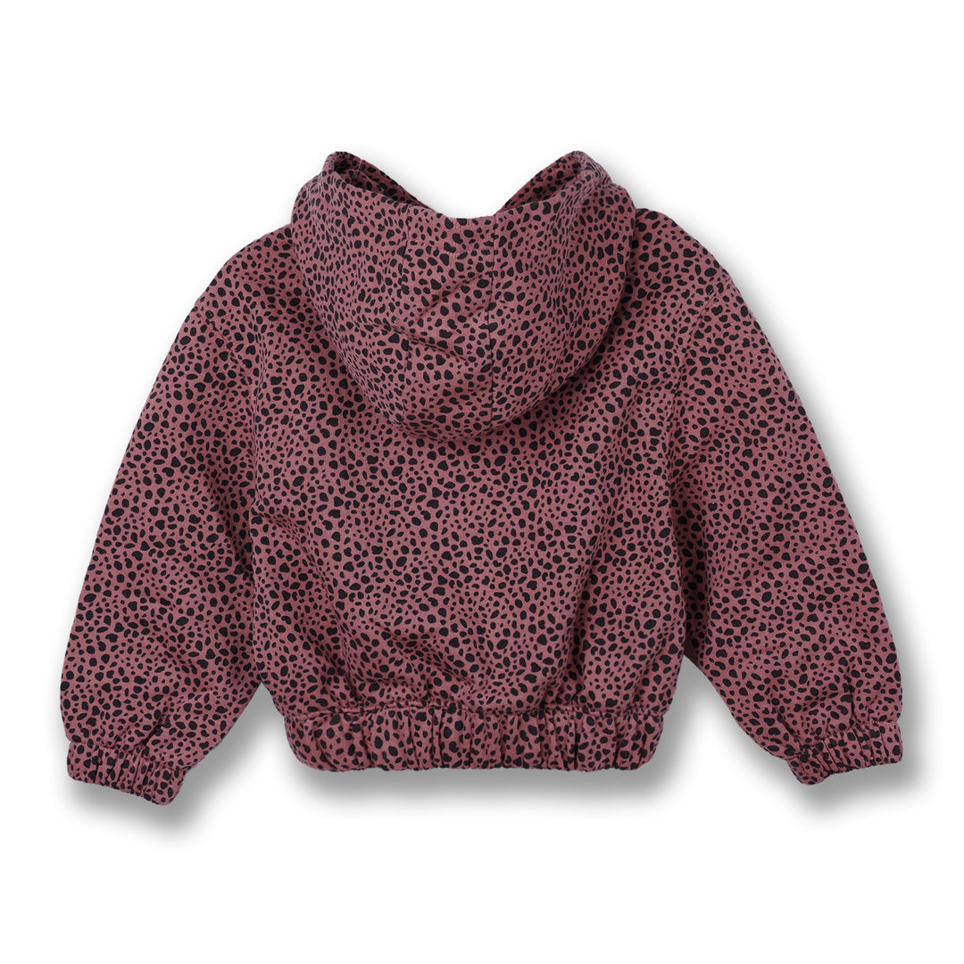 Poney Girls Beige Cropped Hooded Sweatshirt