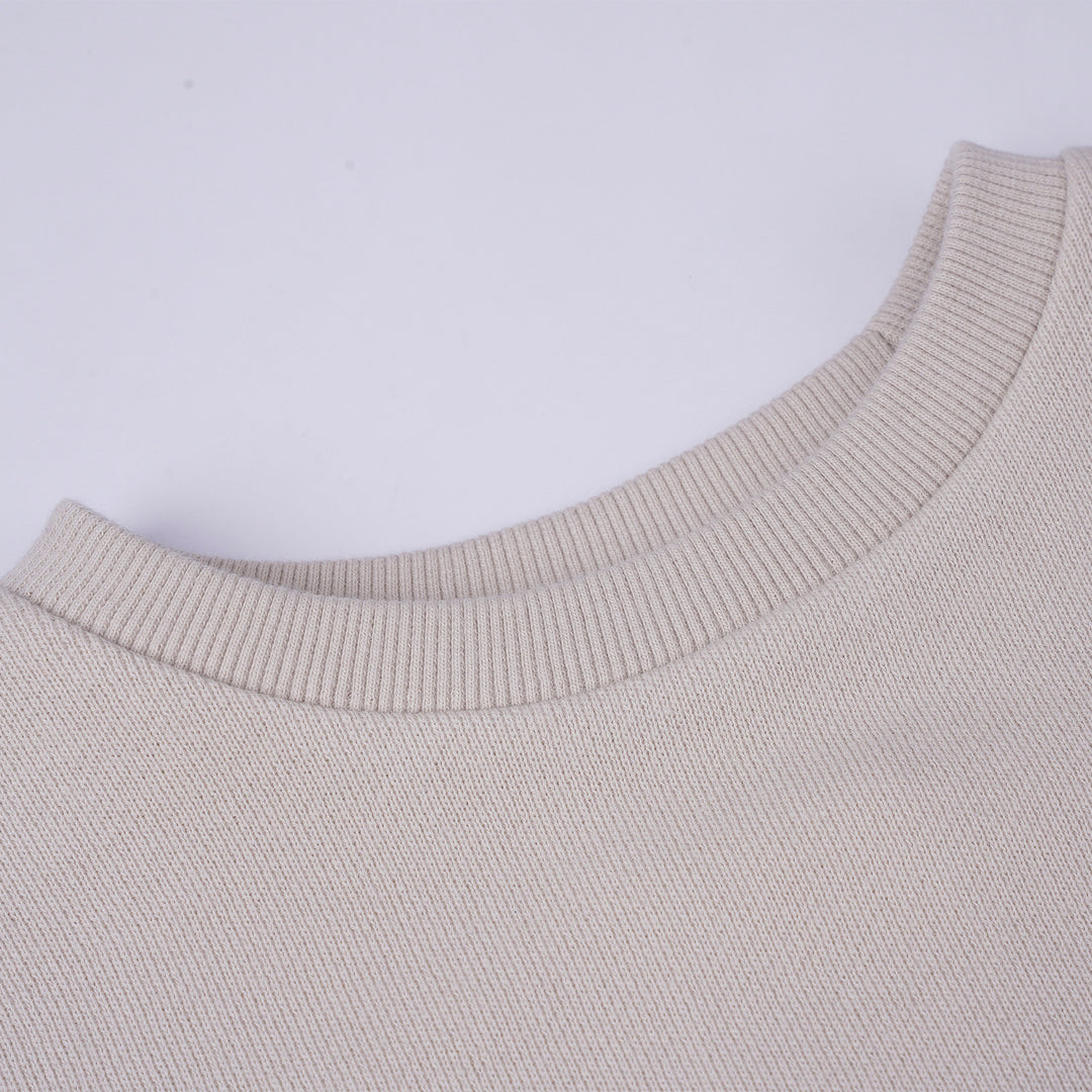 Poney Girls Khaki Cropped Sweatshirt