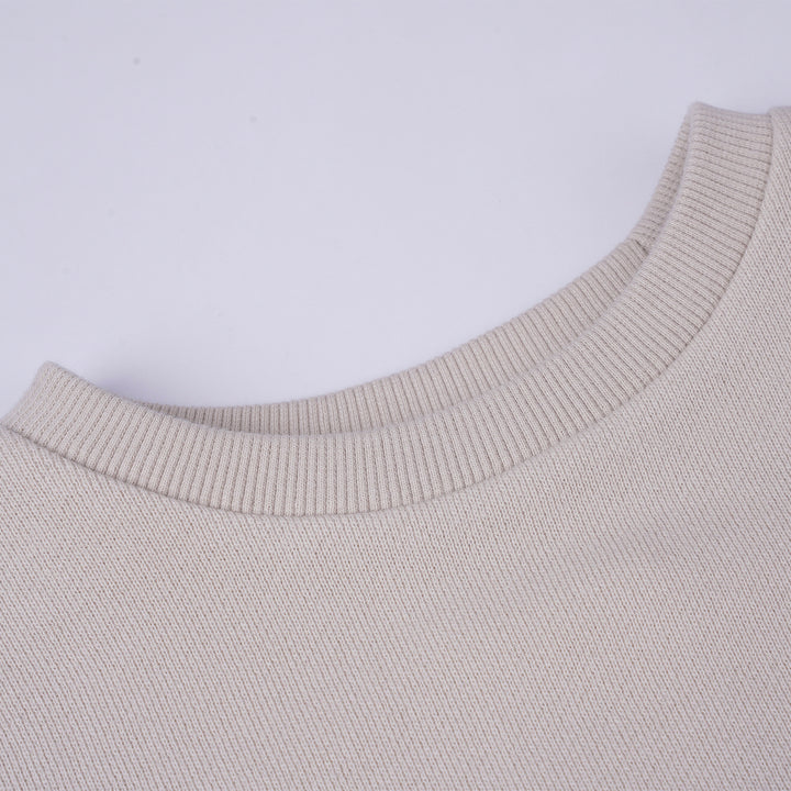 Poney Girls Khaki Cropped Sweatshirt