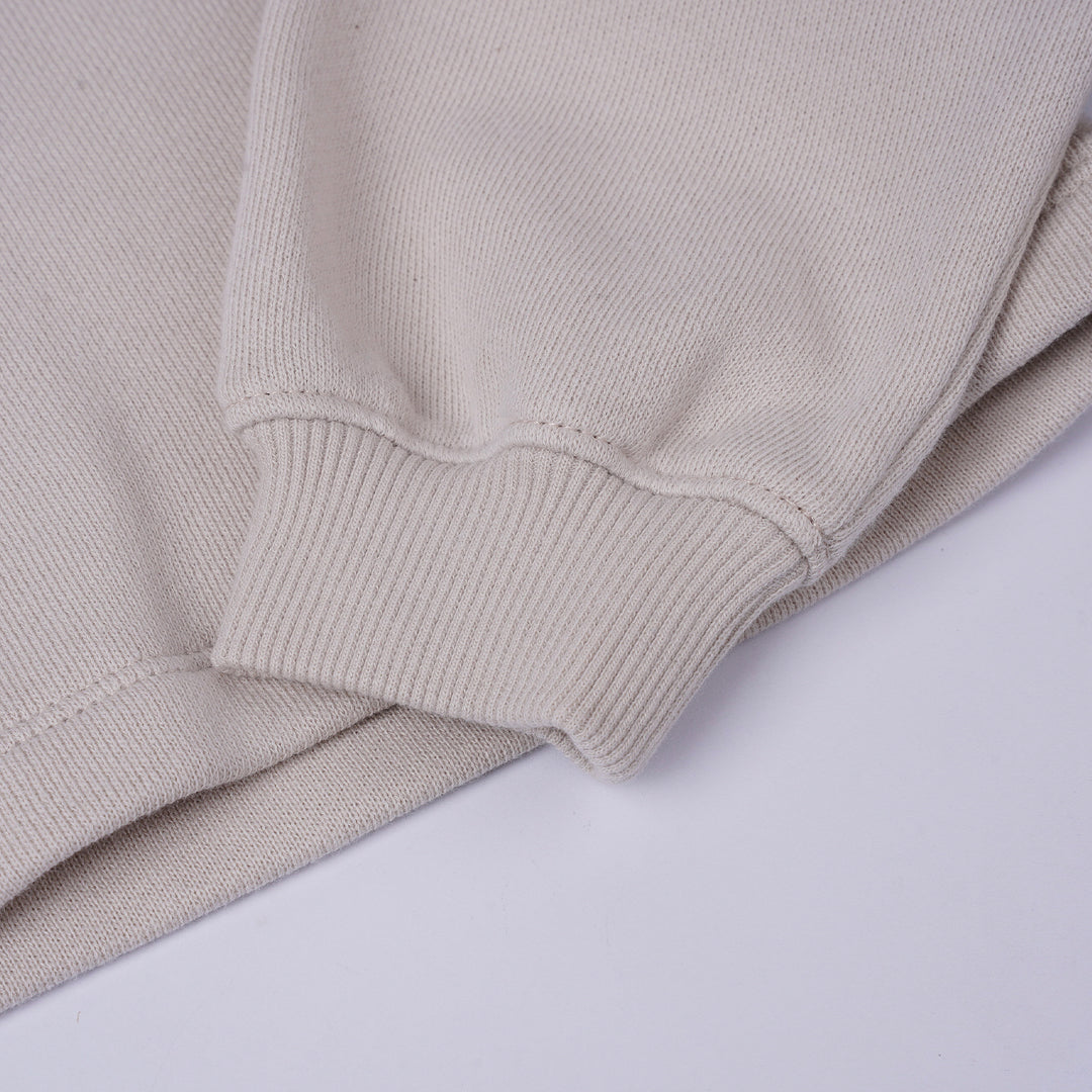 Poney Girls Khaki Cropped Sweatshirt