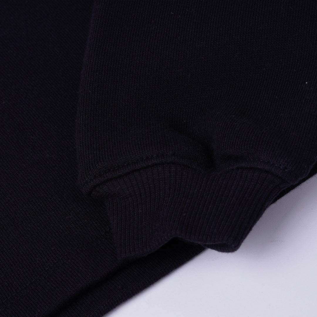 Poney Girls Black Cropped Sweatshirt