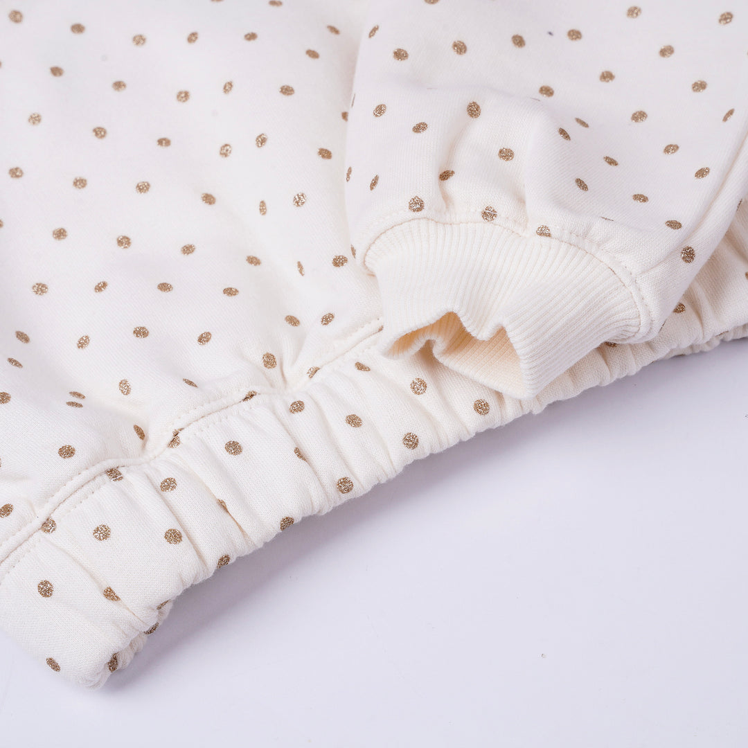 Poney Girls Cream Printed Sweatshirt