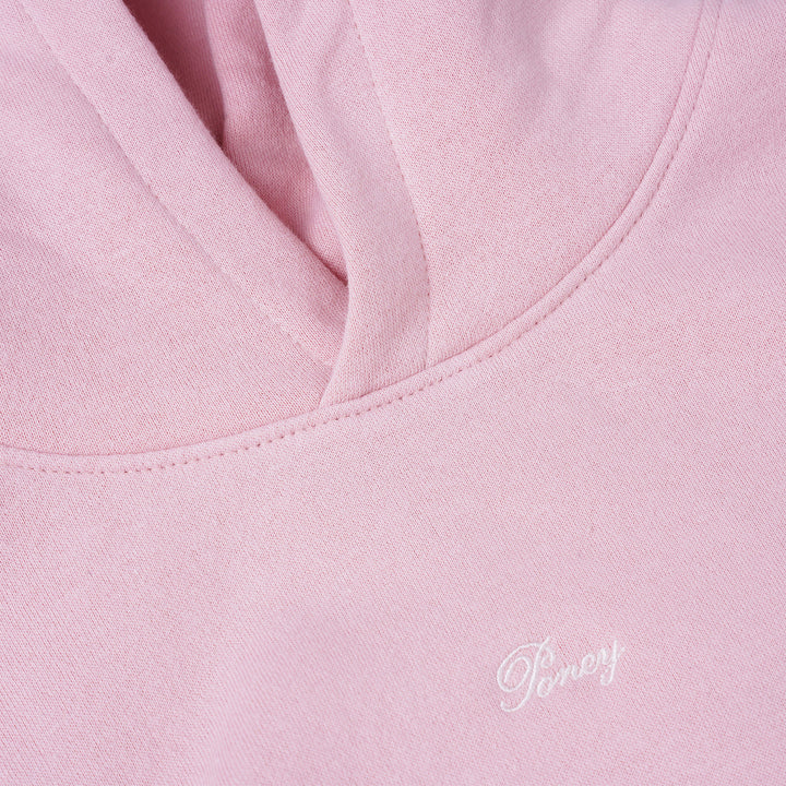 Poney Girls Pink Cropped Hooded Sweatshirt