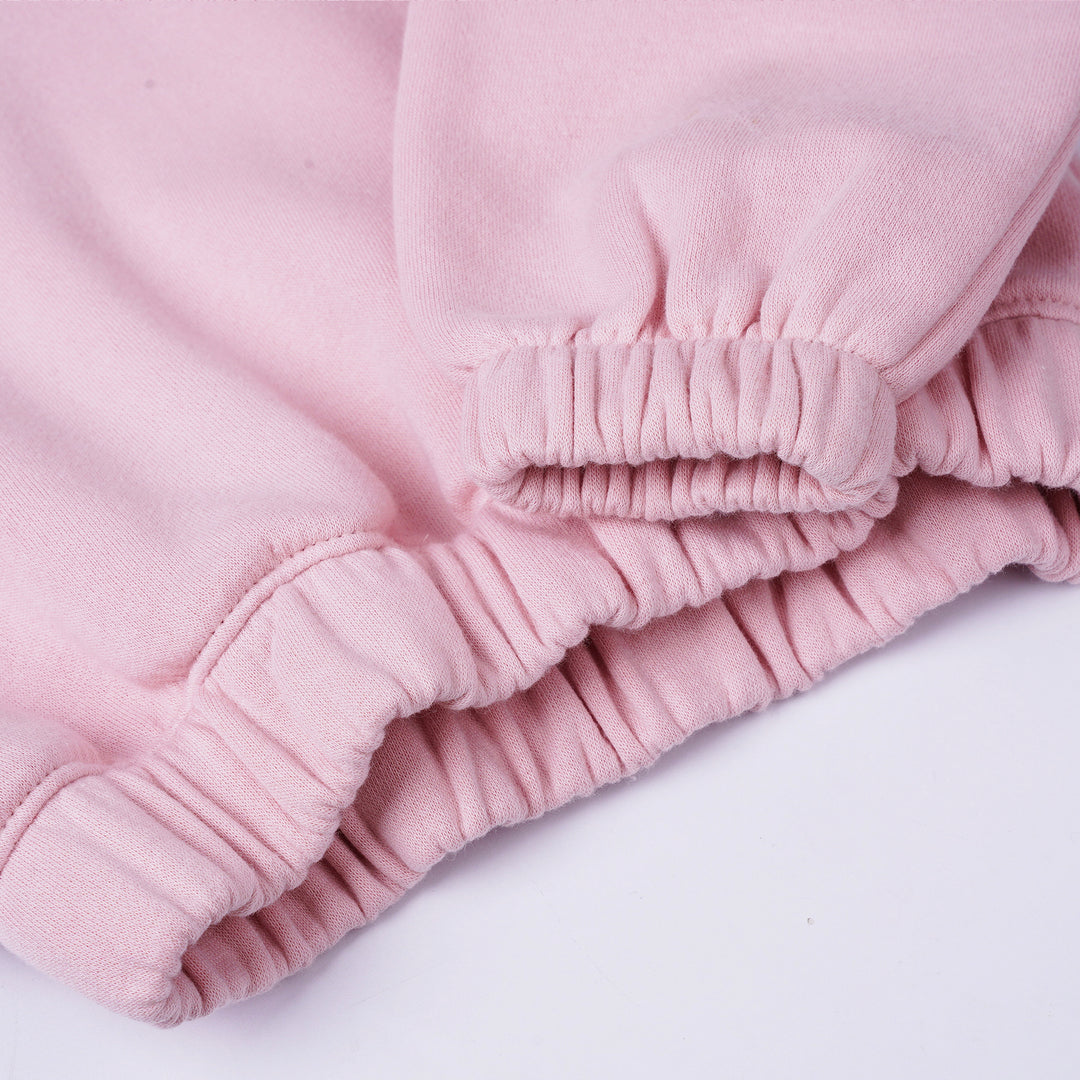 Poney Girls Pink Cropped Hooded Sweatshirt