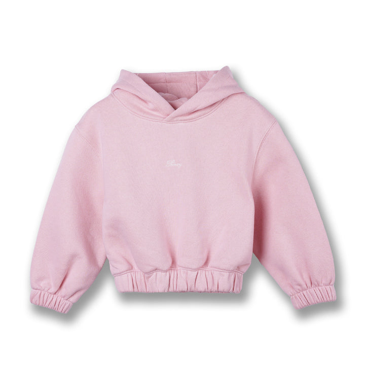 Poney Girls Pink Cropped Hooded Sweatshirt