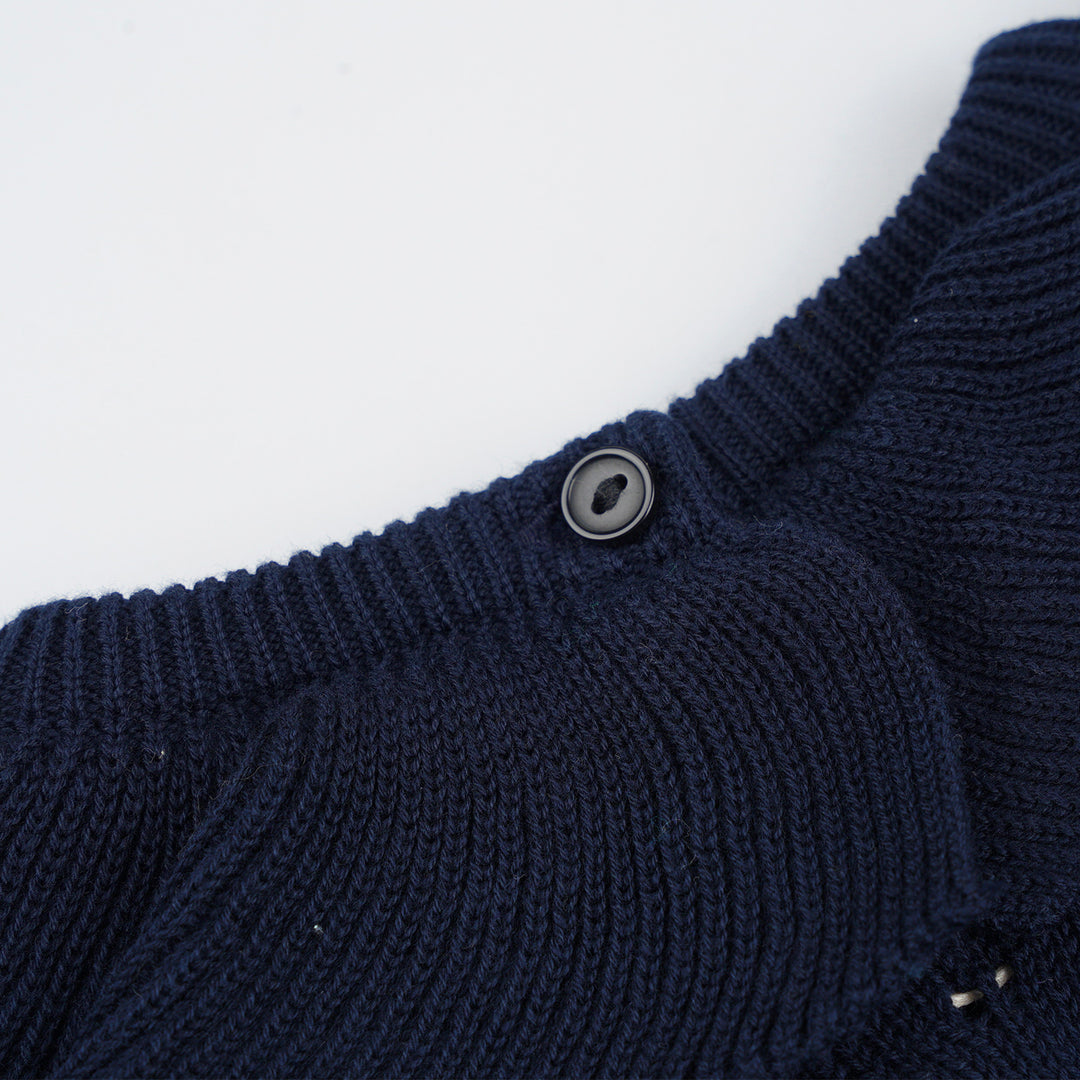 Poney Girls Black Short Sleeve Pointelle Sweater