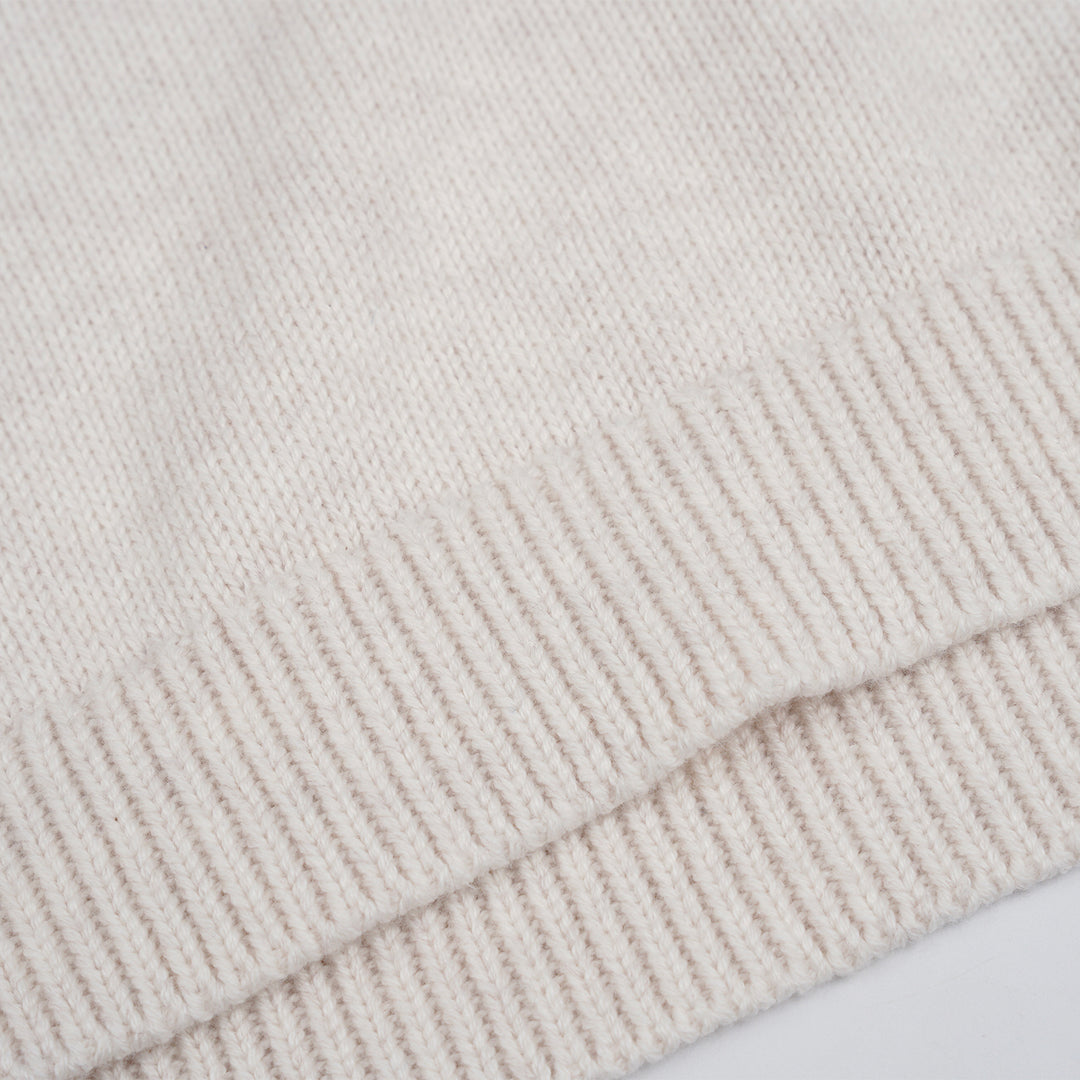 Poney Girls Purple Long Sleeve Jacquard Cable Knit Sweater