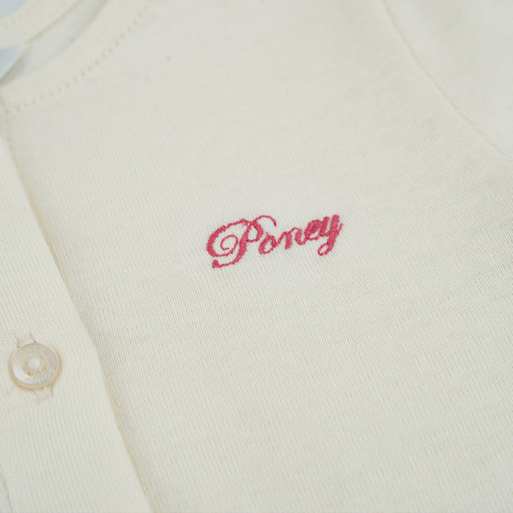 Poney Girls White Flowery Gathered Detail Short Sleeve Dress