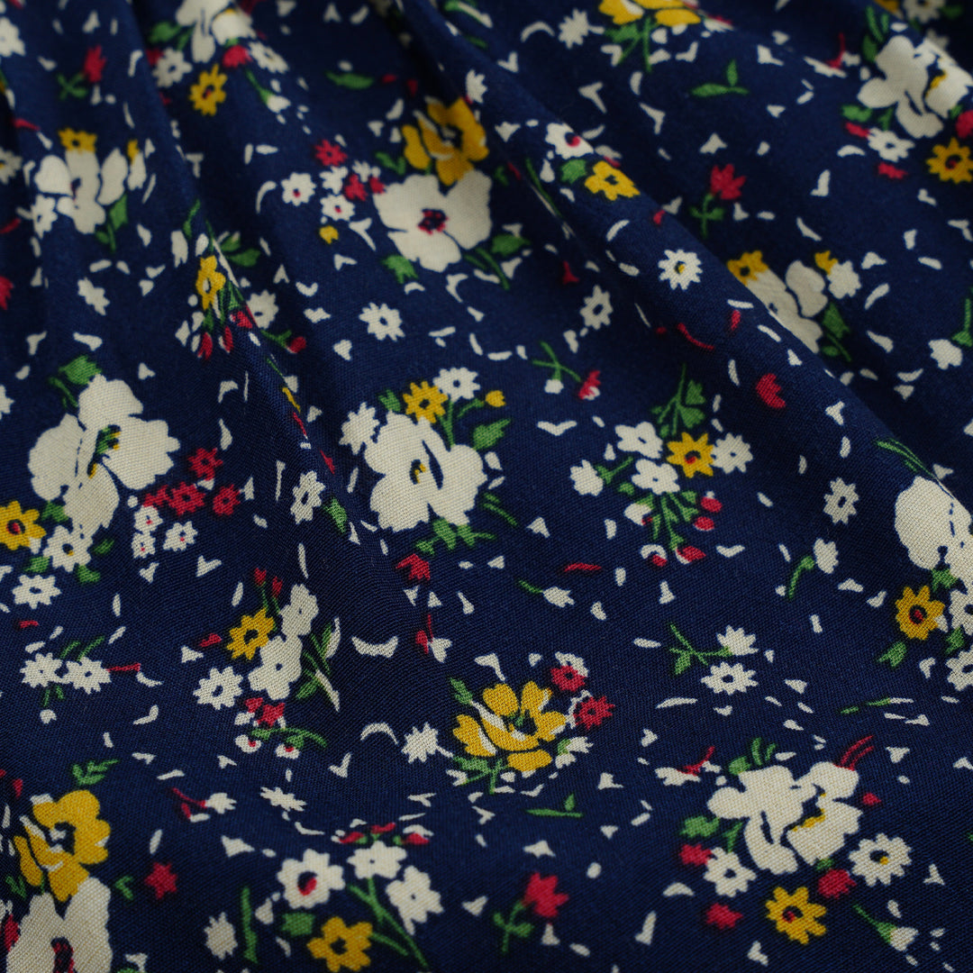 Poney Girls White Flowery Gathered Detail Short Sleeve Dress