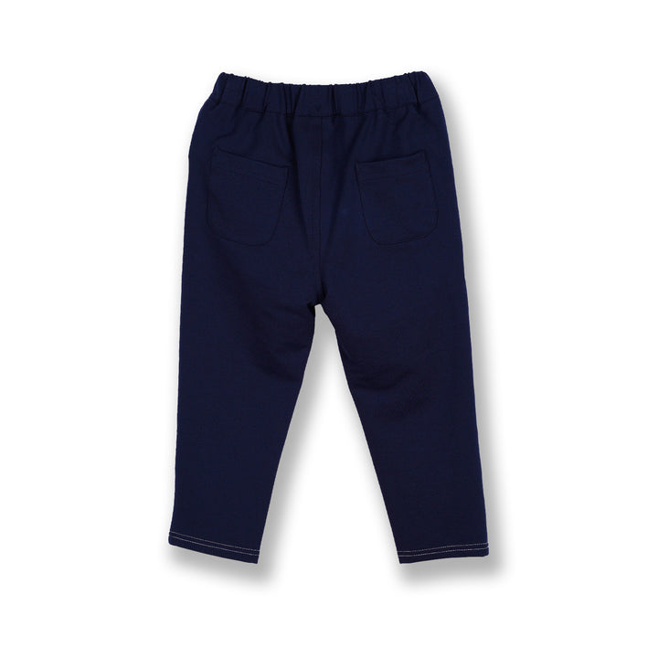 Poney Girls Navy Buttoned Long Pants