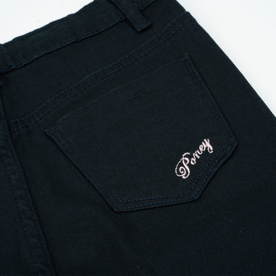 Poney Girls Black Capri Slim Pants