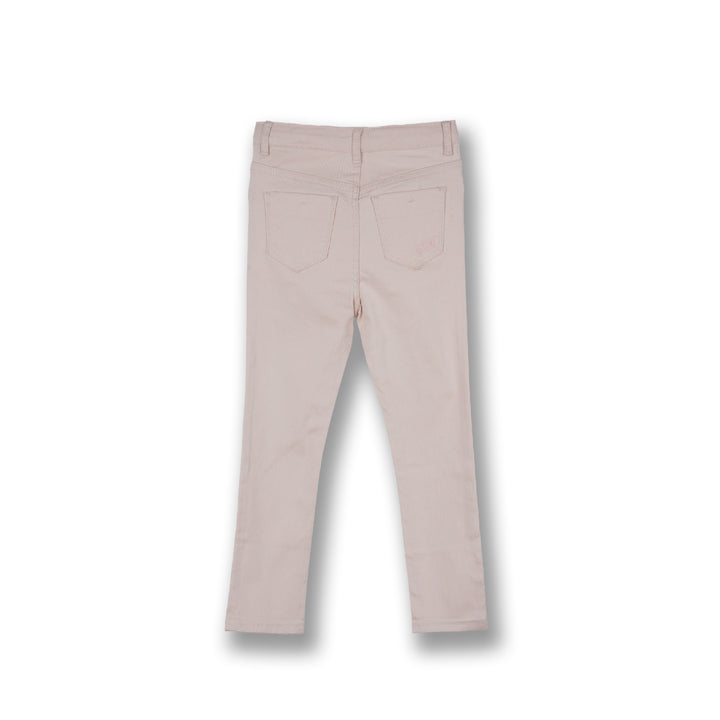 Poney Girls Lt. Khaki Slim Capri Pants