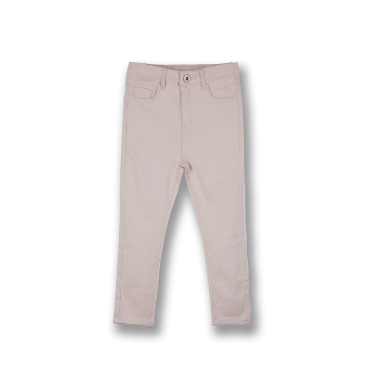 Poney Girls Lt. Khaki Slim Capri Pants