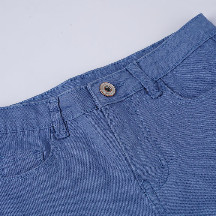 Poney Girls Dark Blue Capri Slim Pants
