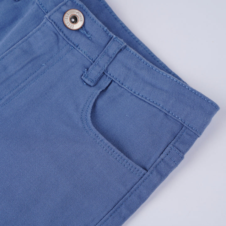 Poney Girls Dark Blue Capri Slim Pants