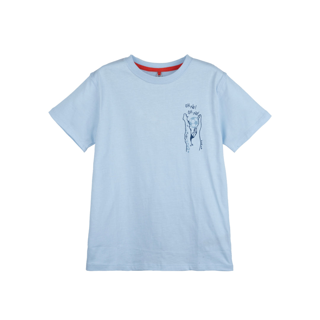Poney Boys Light Blue Funny-Gator Short Sleeve Tee