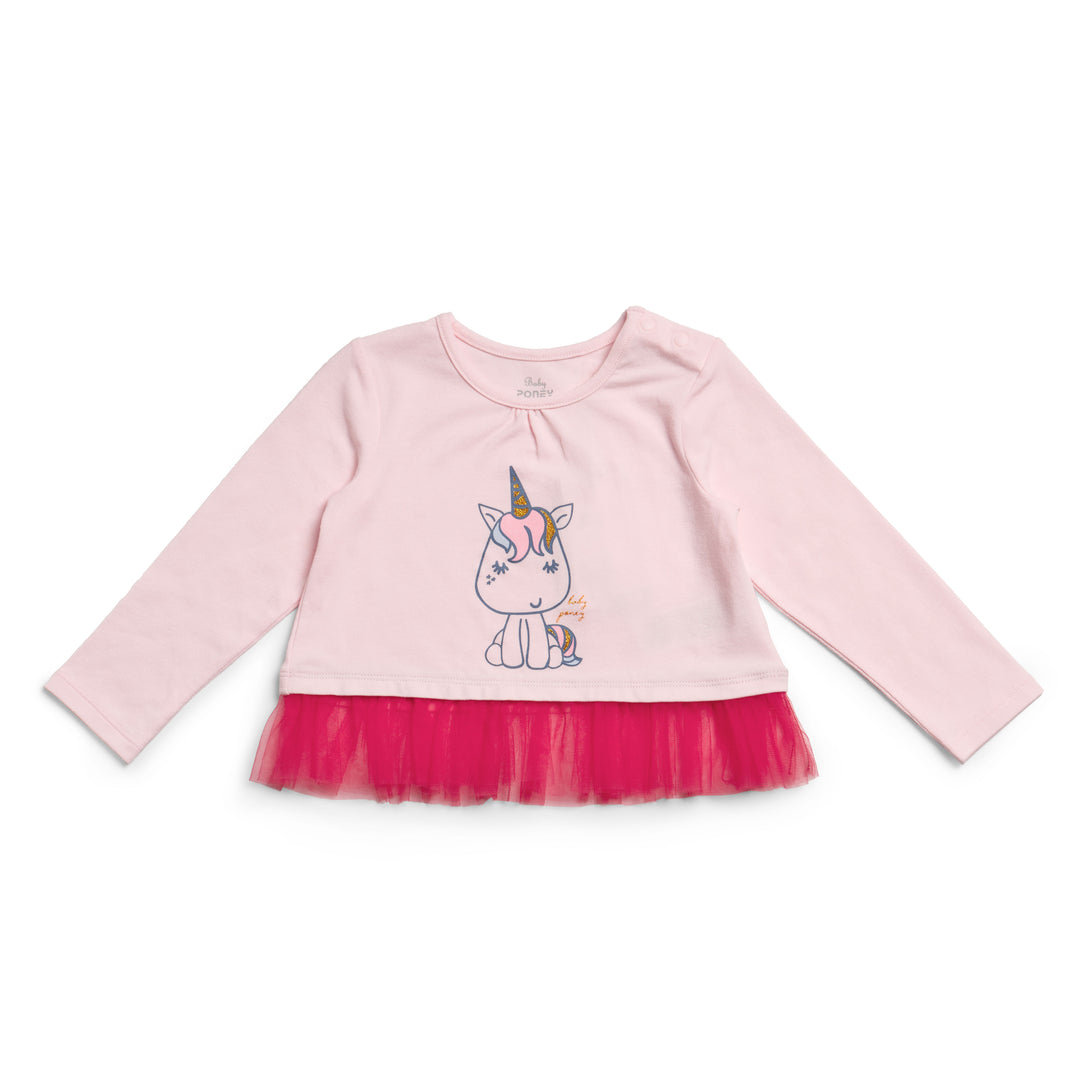 Poney Girls L/Sleeve Tee 80596
