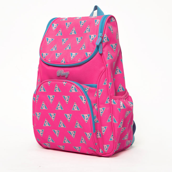 Poney Girls Pink Poney Logo 16" Full Print Backpack Bag KG001