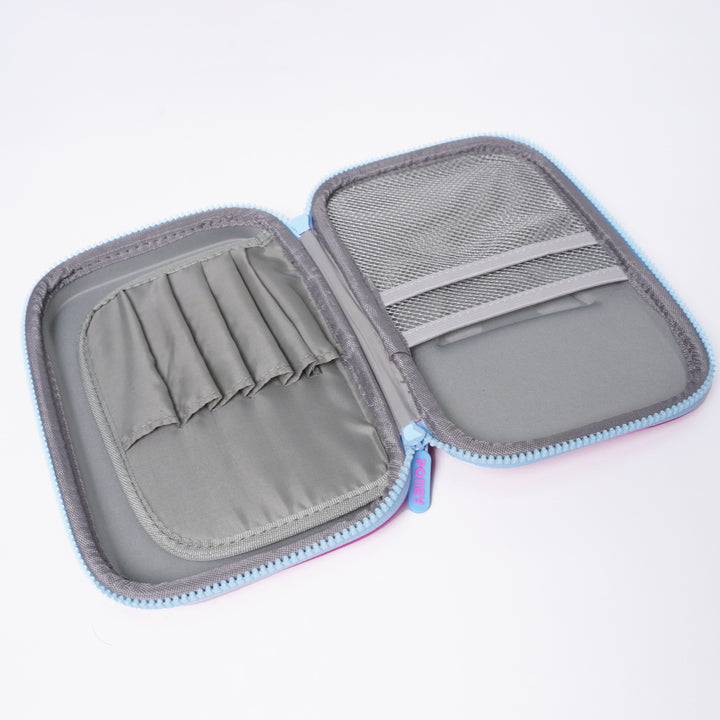 Poney Girls Pink Poney Logo Full Print Hardtop Pencil Case KG004