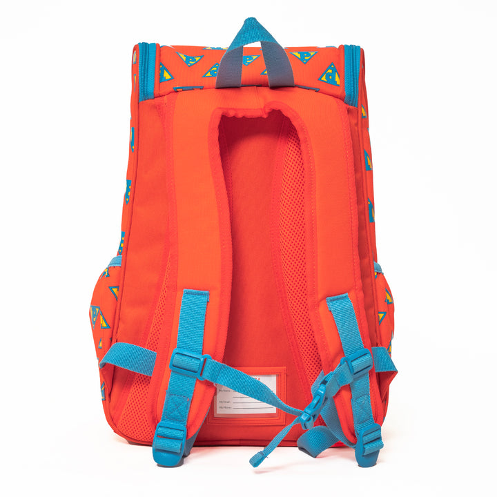 Poney Girls Orange Poney Logo 16" Full Print Backpack Bag KG005