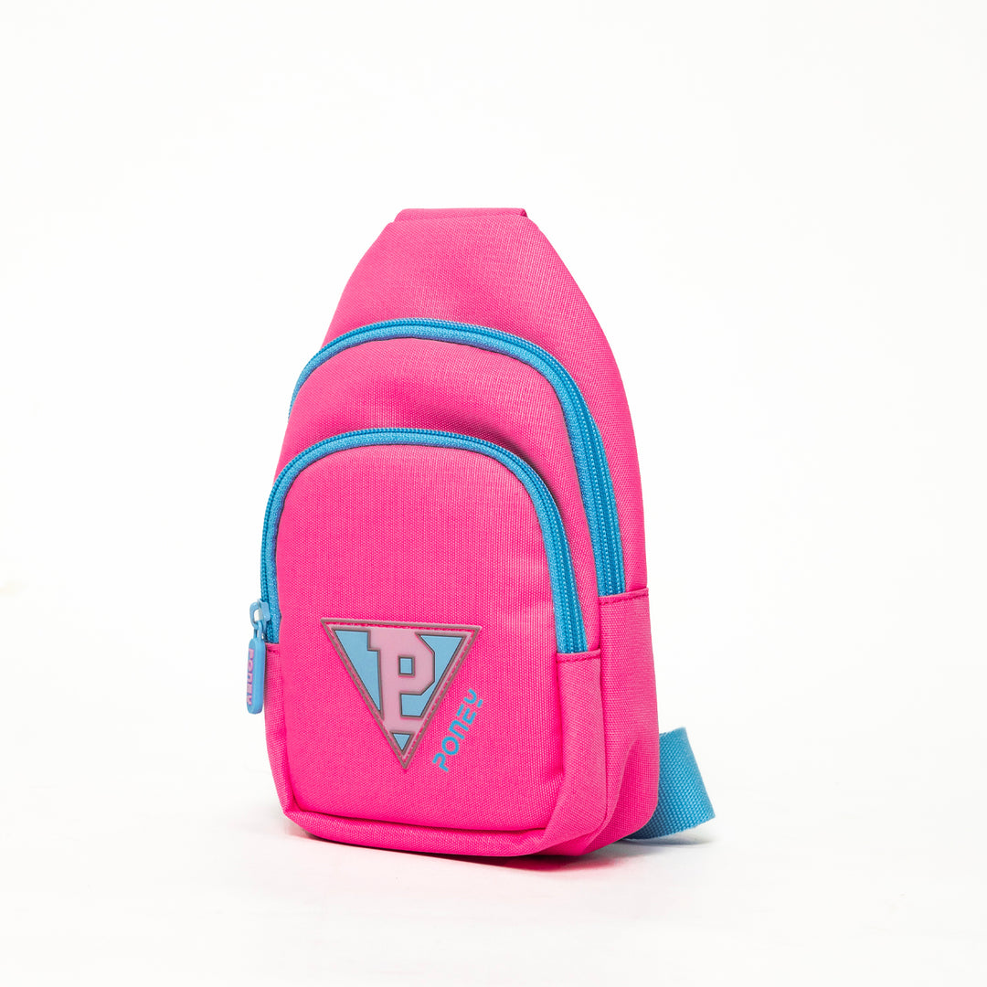 Poney Girls Pink Poney Logo Sling Bag KG012